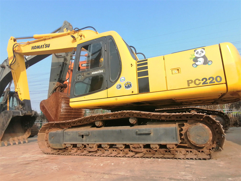 KOMATSU Pc220 utilizó el excavador de KOMATSU 22 toneladas de Japón de pequeño excavador de la correa eslabonada del origen