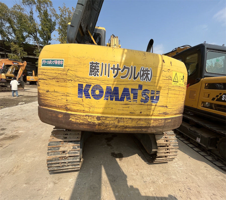 13 excavador usado de la retroexcavadora de Ton Hydraulic Mini Crawler Excavator KOMATSU PC130-7