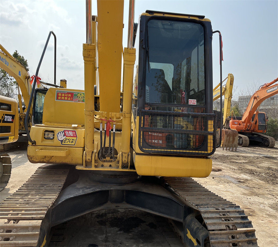 13 excavador usado de la retroexcavadora de Ton Hydraulic Mini Crawler Excavator KOMATSU PC130-7