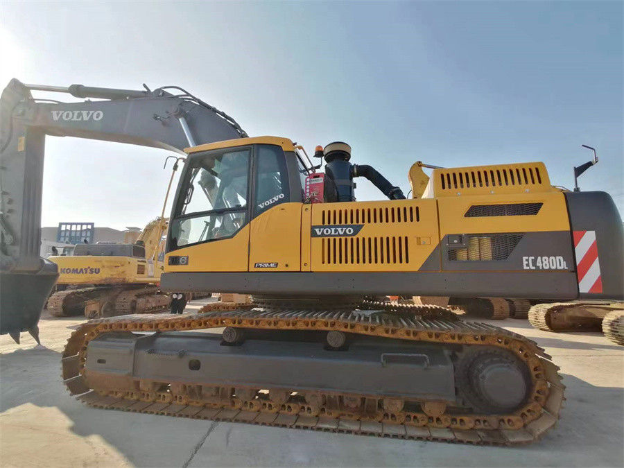 Excavador usado marca sueca de Volvo Ec480 48 toneladas de excavador grande de la correa eslabonada