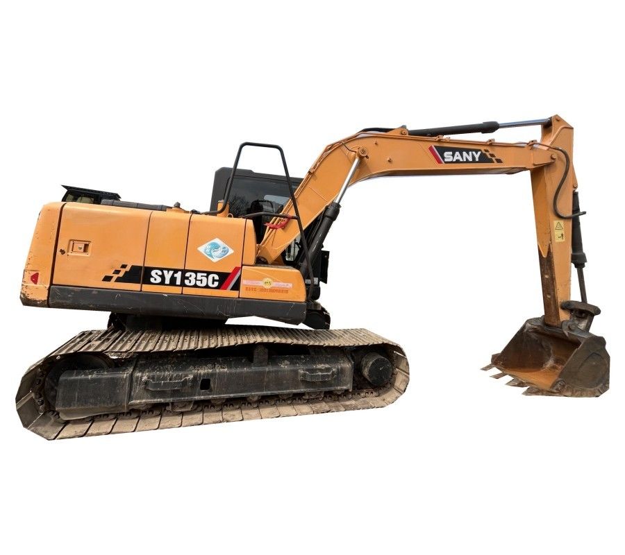 13 excavador hidráulico de la correa eslabonada de la retroexcavadora de Ton Mini Used Sany Excavator SANY SY135C