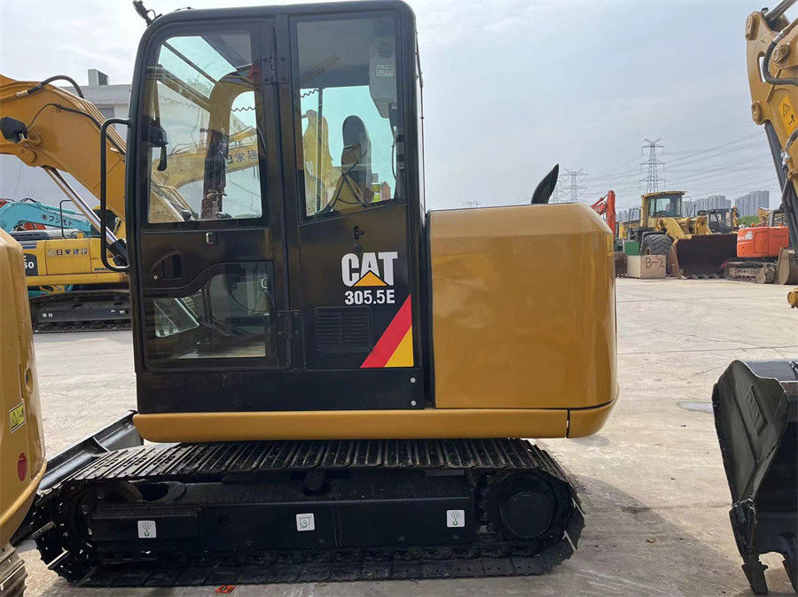 Excavadora Caterpillar usada 305.5E2 Mini excavadora hidráulica sobre orugas de 5,5 toneladas