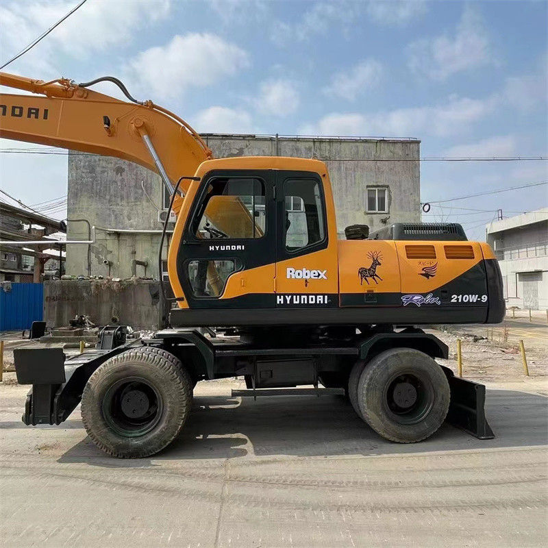Peso de funcionamiento del deber de Limited Sites Heavy del excavador de la rueda de R210W 9 Hyundai 22 toneladas