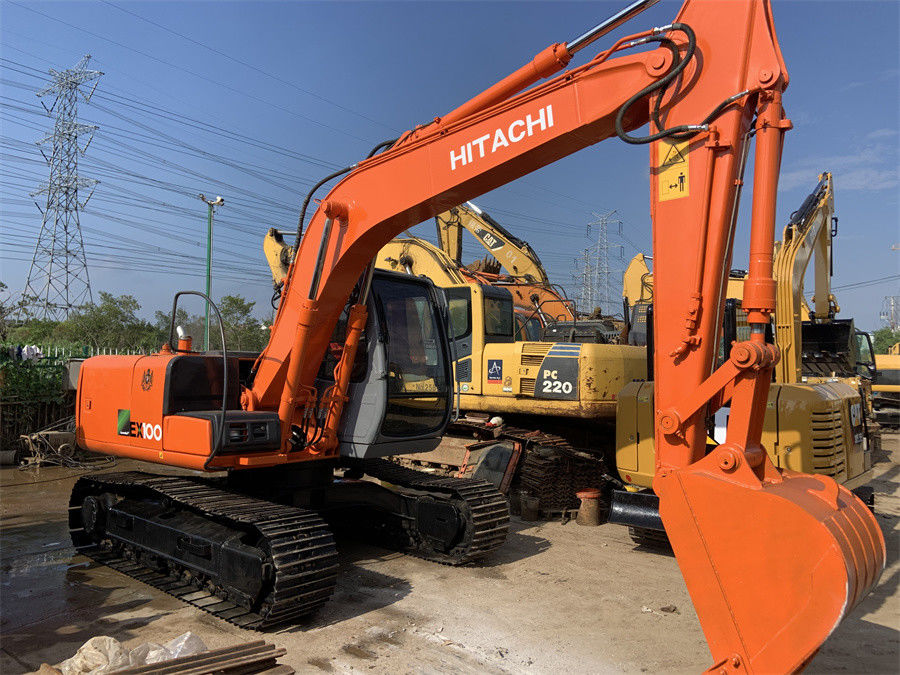 Excavador hidráulico usado de la mano del excavador EX100 5 Midi segundo de Hitachi 10 toneladas