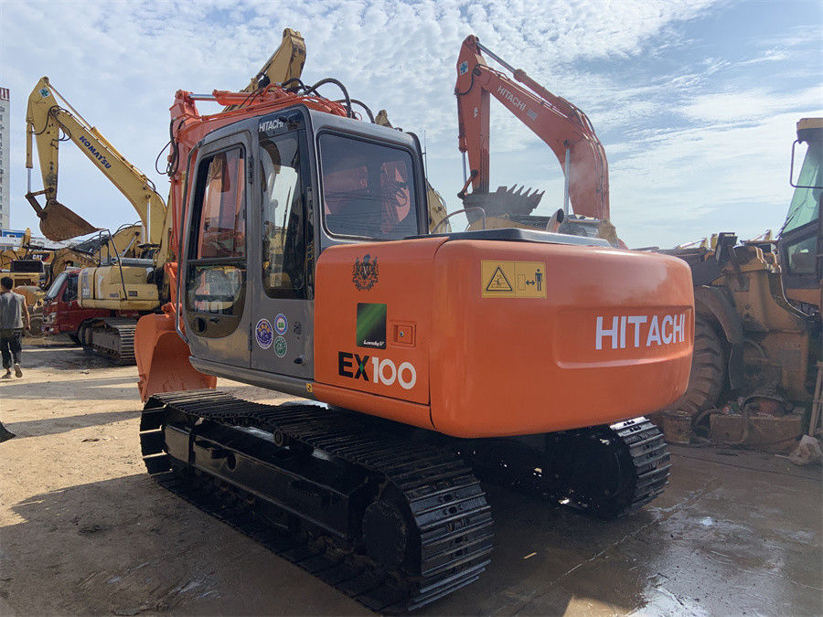 Excavador hidráulico usado de la mano del excavador EX100 5 Midi segundo de Hitachi 10 toneladas