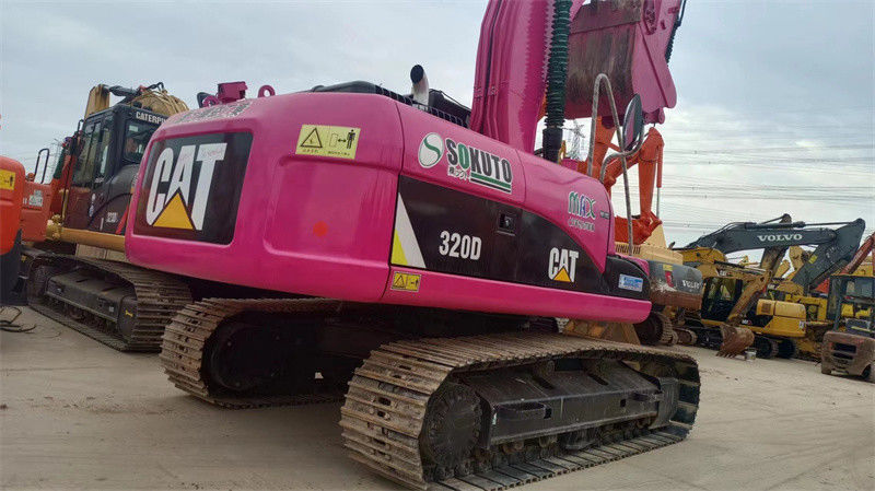 Rosa usado correa eslabonada Caterpillar de la maquinaria de mudanza de tierra de los excavadores del CAT 320D 320 320C 320D