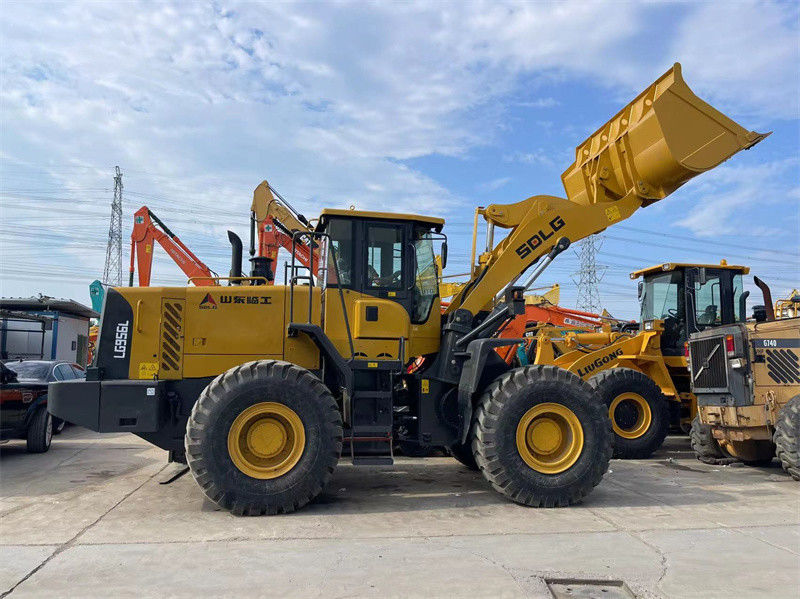 El origen SDLG LG956L de China utilizó el cargador de la rueda con 17000 - 17250Kg Front End Loader
