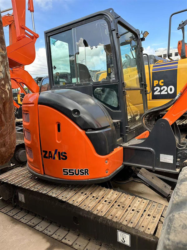 Color rojo usado de Hitachi Zx55 Mini Crawler Excavator Weight 5tons