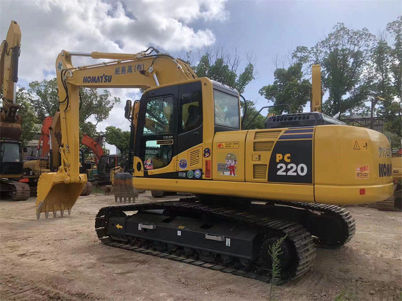 22 excavador PC200 PC220 PC240 de la correa eslabonada de Ton Used Japan Excavator Komatsu PC220-8N1