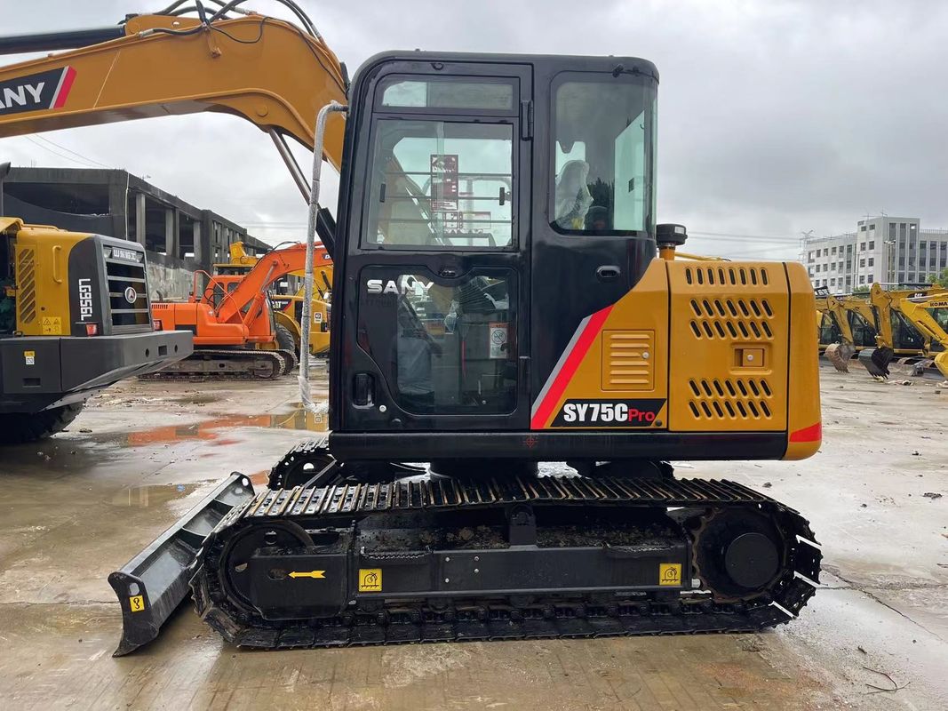 2022 Usado Sany SY75C Excavadora Sany Crawler 7.5 toneladas Mini Excavadora