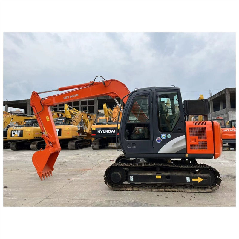 Usado Hitachi ZX70 Excavadora Zaxis70 Pequeña excavadora movimiento de tierra color rojo