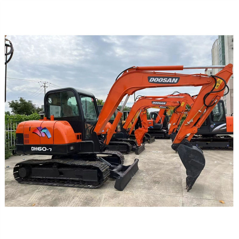 Pequeña excavadora Doosan DH60 Mini Crawler Digger de la marca de Corea 6 toneladas