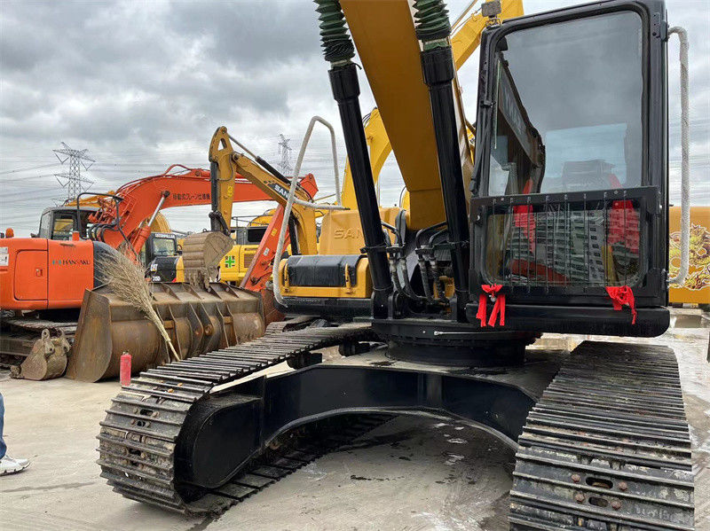 Excavadora hidráulica usada de 21 toneladas SANY 215C Excelente rendimiento Color marrón