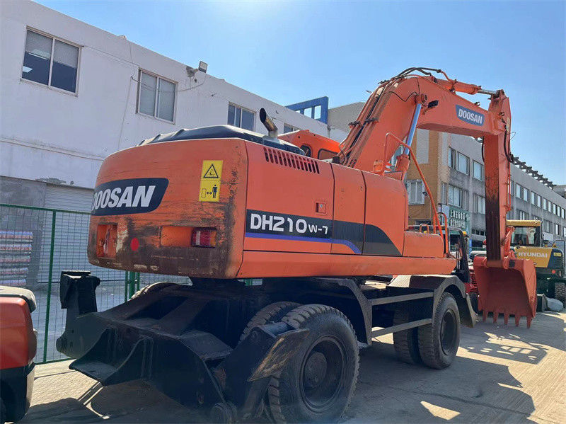 Excavadora de ruedas de uso original Doosan DH210W Excavadora de ruedas de uso Doosan de 21 toneladas