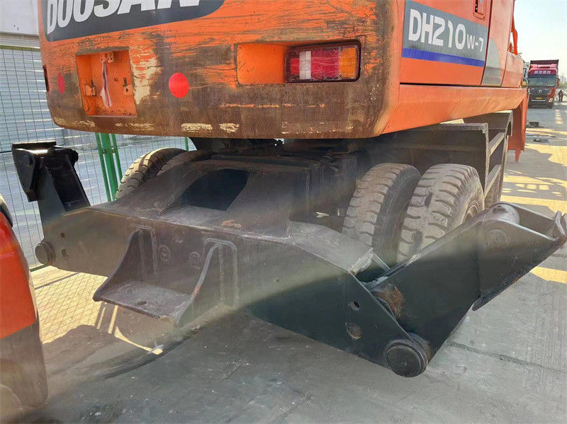 Excavadora de ruedas de uso original Doosan DH210W Excavadora de ruedas de uso Doosan de 21 toneladas