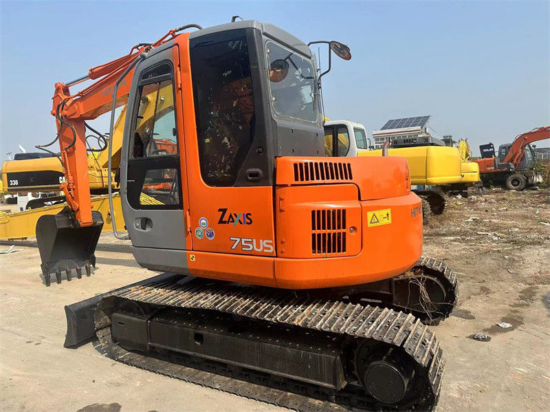 Usado Hitachi ZX75US Mini Excavadora Usada 7.5 toneladas Hitachi ZX75 Mini Excavadora Excavadora