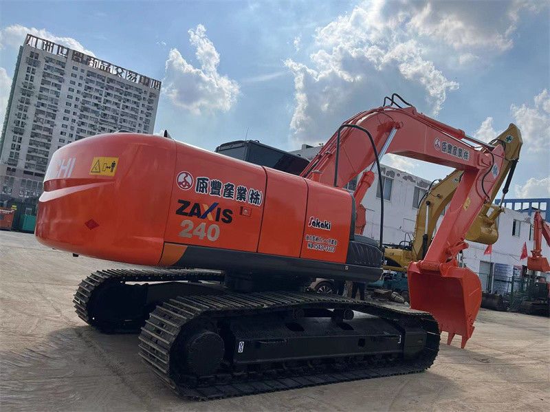 Excavadora usada Hitachi ZX240 original Excavadoras usadas de Japón de 24 toneladas Excavadora mediana