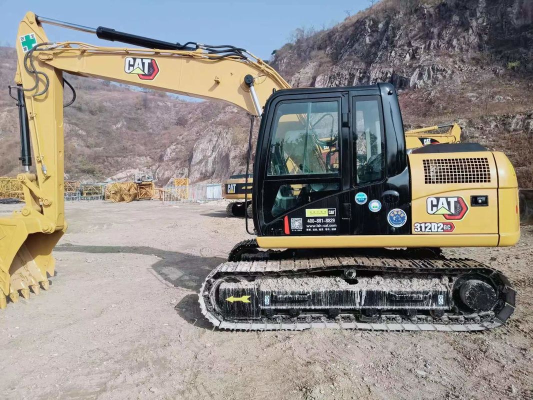 312D2 Excavadora de gatos usada 12 toneladas Excavadora hidráulica pequeña de rastrero Cat 312