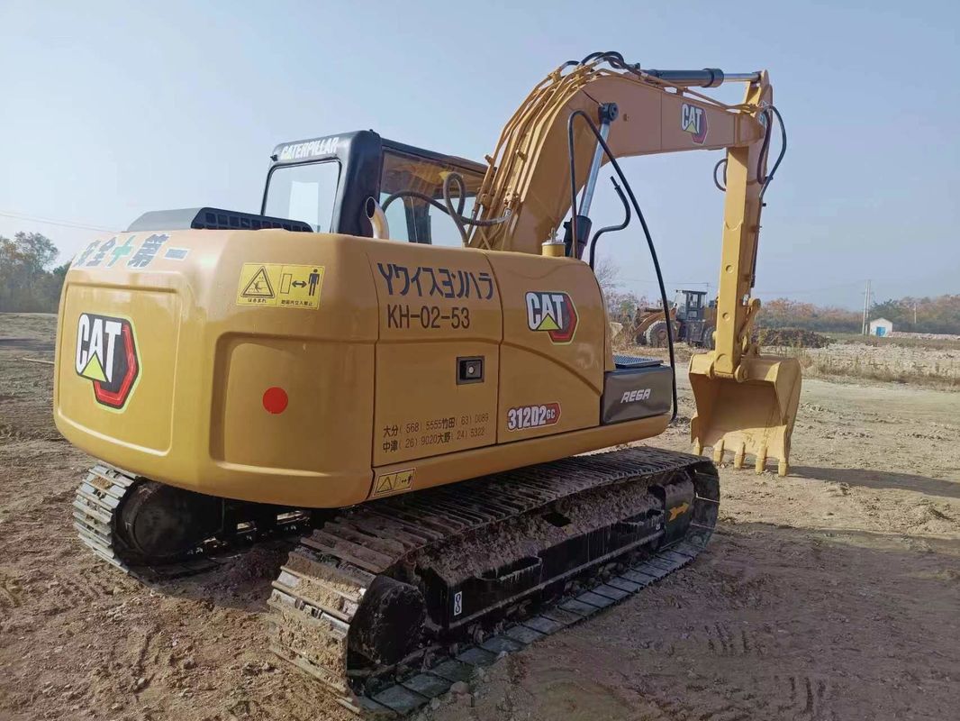 312D2 Excavadora de gatos usada 12 toneladas Excavadora hidráulica pequeña de rastrero Cat 312