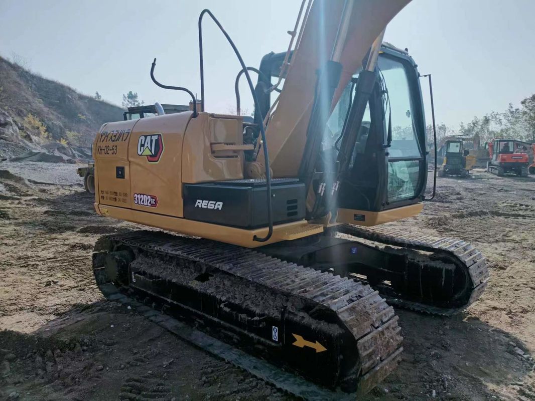 312D2 Excavadora de gatos usada 12 toneladas Excavadora hidráulica pequeña de rastrero Cat 312