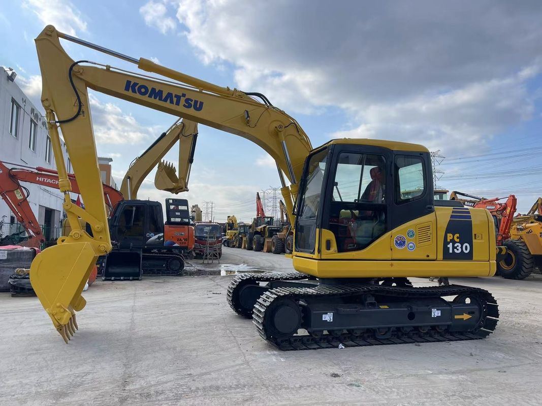 Pc130-7 Rastreador hidráulico utilizado excavadora Komatsu 13 toneladas Komatsu 130 pequeña excavadora