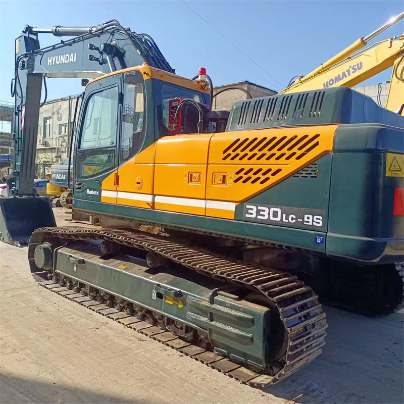 Gran tamaño 33 toneladas 330LC Excavadora hidráulica usada de trabajo pesado para construcción
