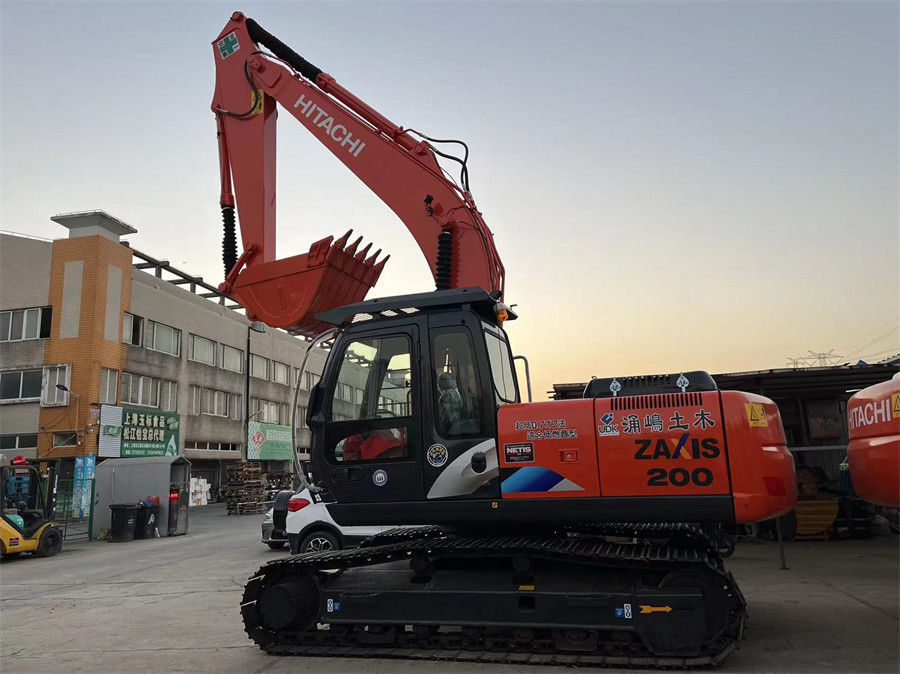 Usado Japón 2021Año Hitachi ZX200 Excavadora Excelente estado Color rojo