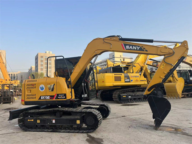 Sany SY75C Pro Excavadora usada de segunda mano 7.5 toneladas Sany Mini Excavadora
