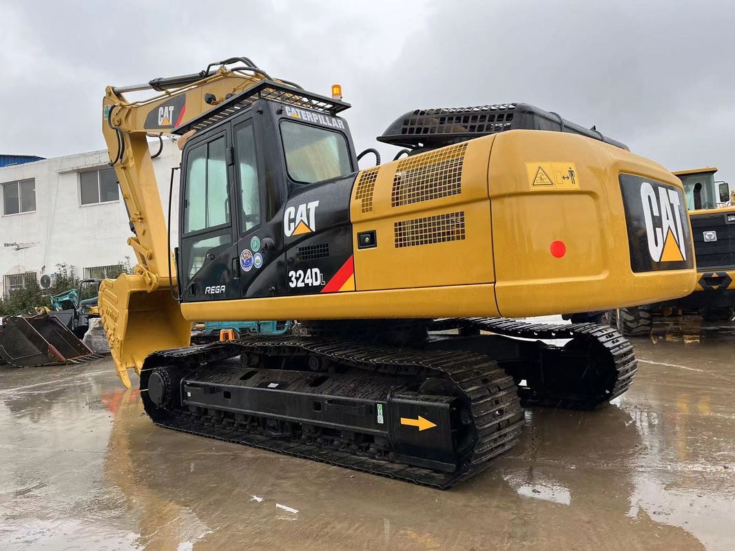 Trabajo pesado usado CAT 324DL Excavadora de rastreador Caterpillar Breaker Martillo Línea Motor potente