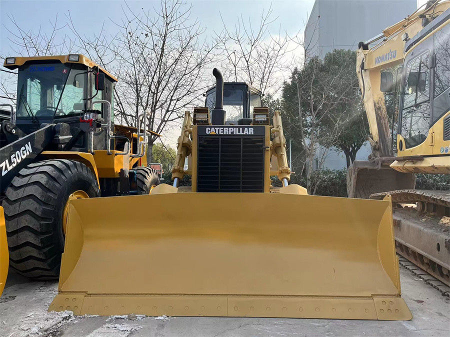 Utilizado CAT Caterpillar D7G Crawler Tractor Bulldozer en buen estado con cuchilla y desgarrador