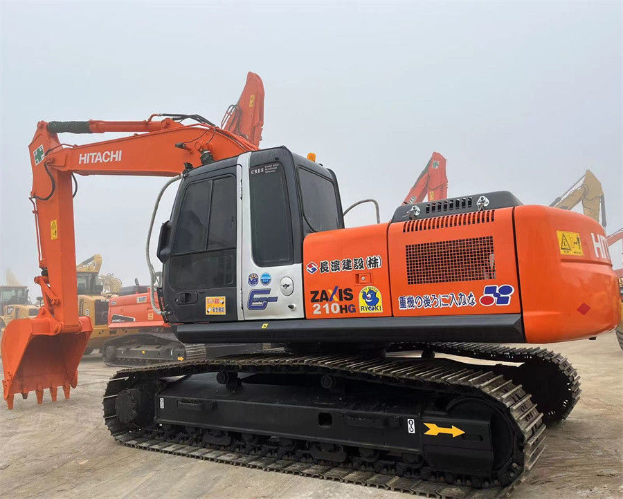 Excavadora usada Hitachi ZX210 importada de Japón con inyección directa cuerpo fuerte