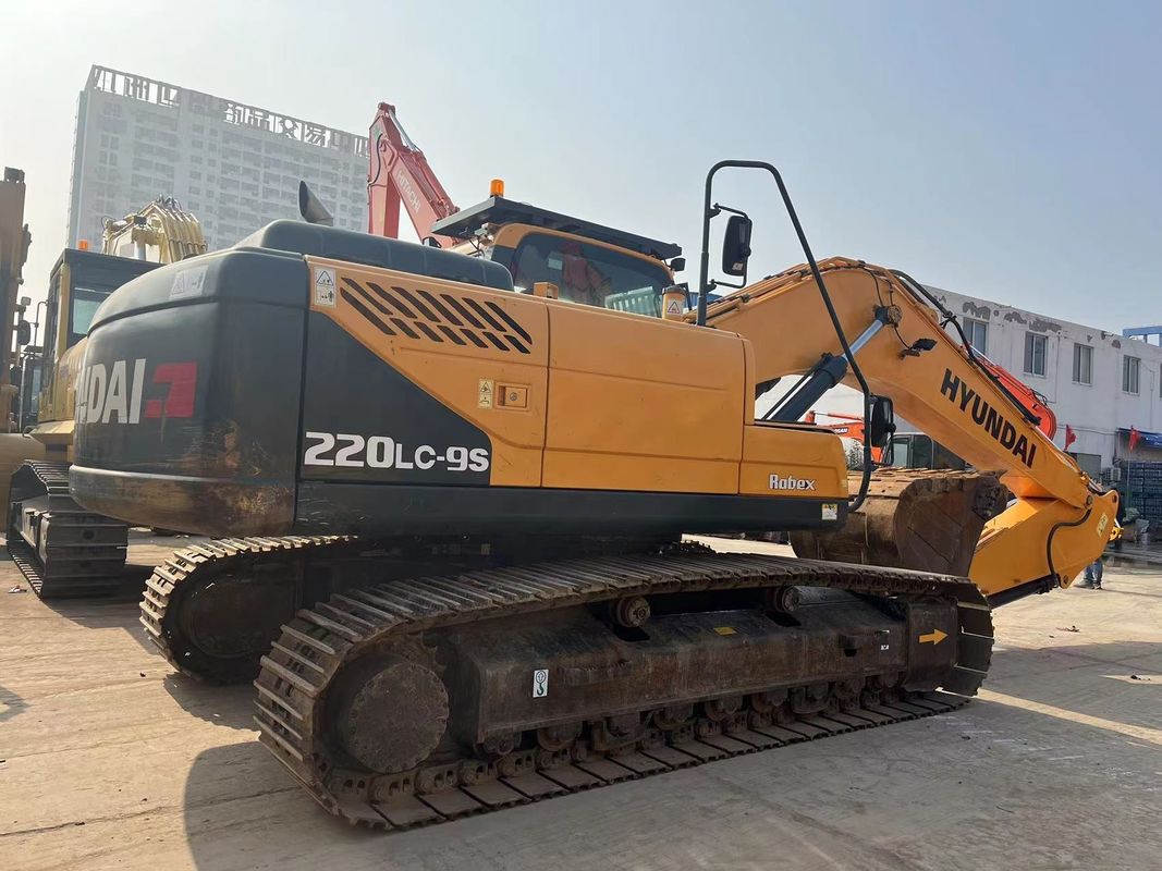 Excavadora Hyundai original usada 220LC-9S equipo pesado de 22 toneladas excavadora mediana usada