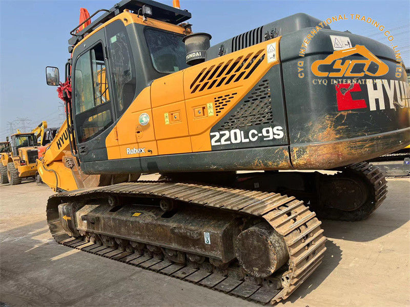 Pintura original Usada Hyundai 220LC-9S Excavadora de 22 toneladas de segunda mano Hyundai 220 Excavadora