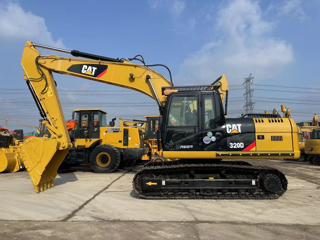 Excavadora usada Caterpillar 320D con inyección 3066 Motor de 20 toneladas Excavadora CAT 320 mediana