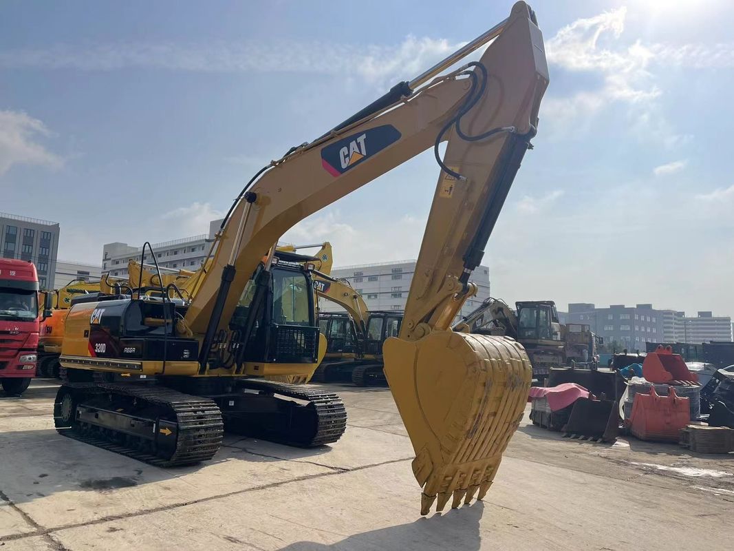 Excavadora usada Caterpillar 320D con inyección 3066 Motor de 20 toneladas Excavadora CAT 320 mediana