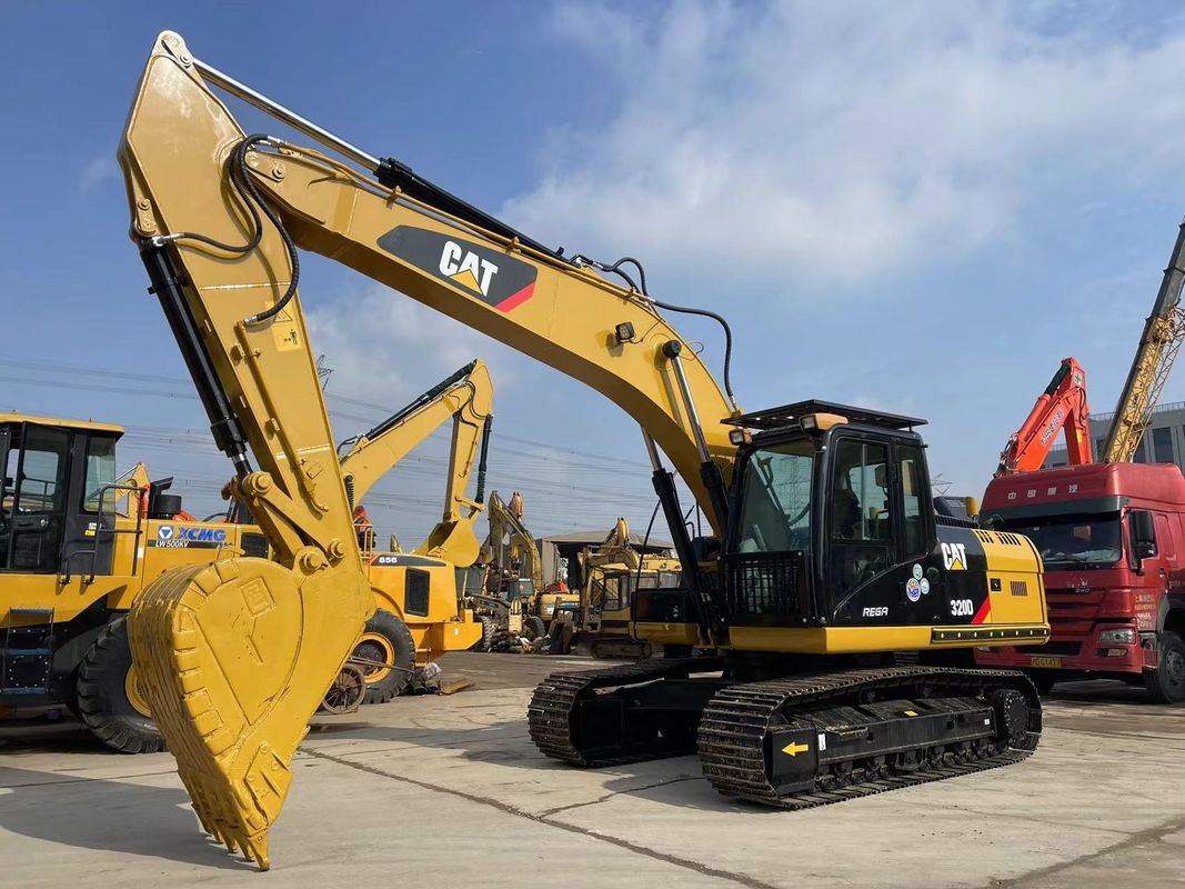 Excavadora usada Caterpillar 320D con inyección 3066 Motor de 20 toneladas Excavadora CAT 320 mediana