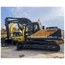 Capacidad del tanque de combustible de 255L Excavadora Hyundai usada con válvula hidráulica original y velocidad de oscilación de 10.2rpm