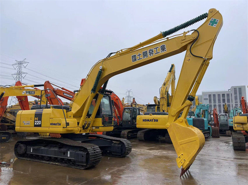 Comatsu PC220-8 Excavadora japonesa de uso usado Excavadora hidráulica de alto rendimiento de tamaño medio