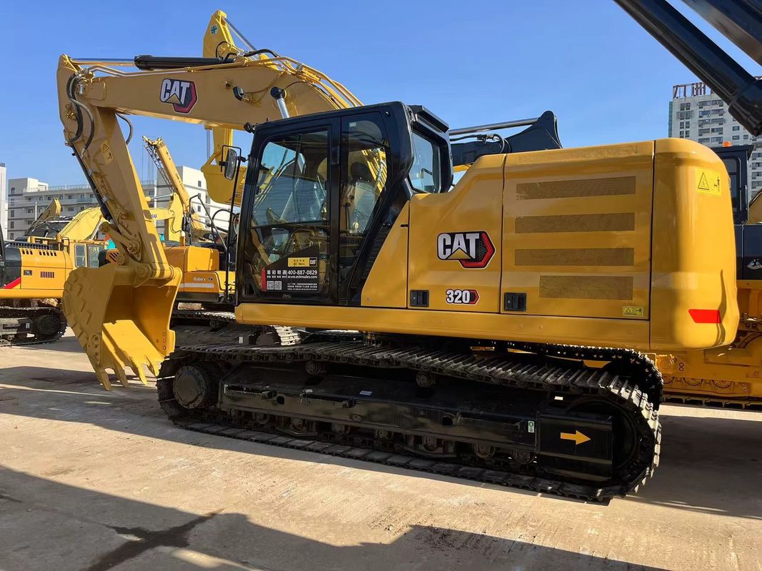 Excavadora original Cat 320 de seis cilindros con motor Cat C7.1 Excavadora de tamaño mediano