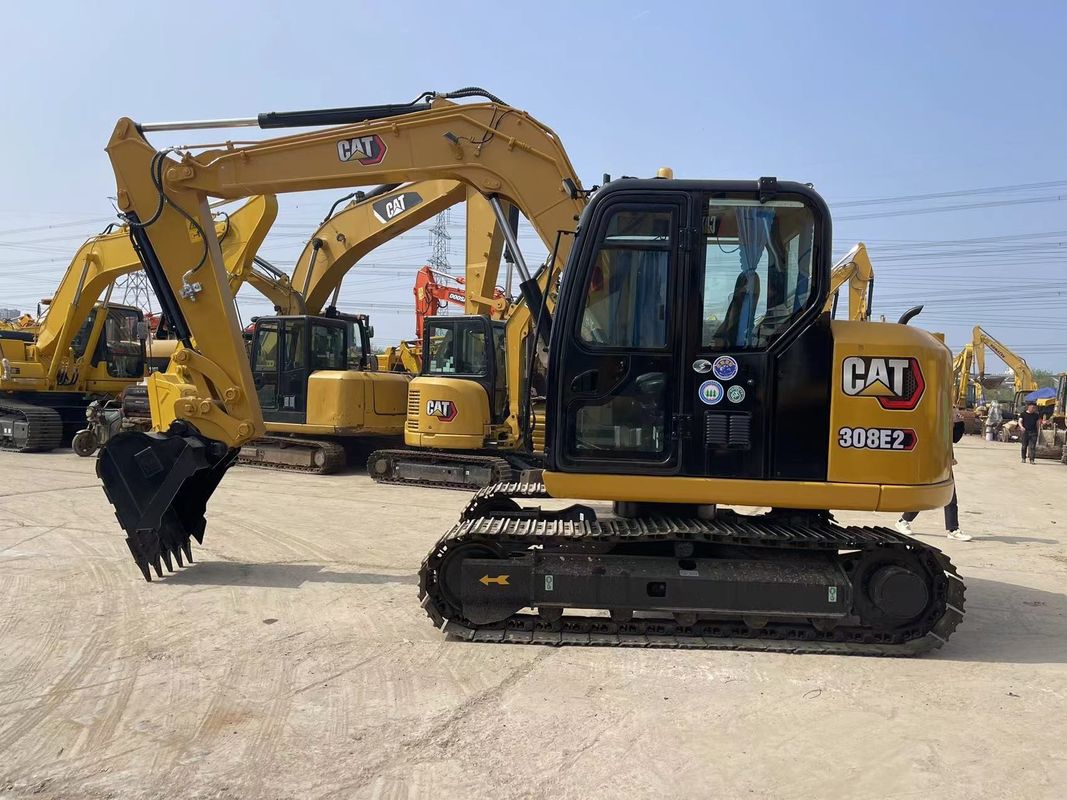 Excavadora de gatos pequeños usados Cat 308E2 Excavadora de 8 toneladas Mini Excavadora
