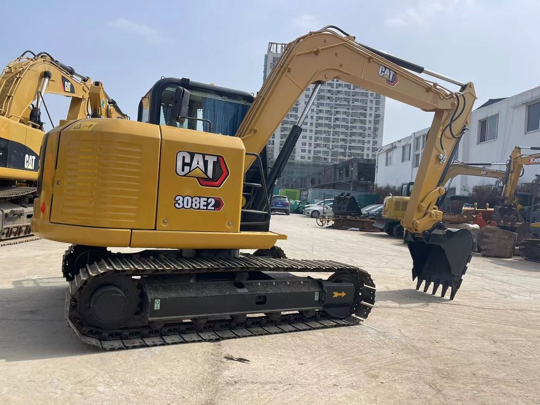 Excavadora de gatos pequeños usados Cat 308E2 Excavadora de 8 toneladas Mini Excavadora