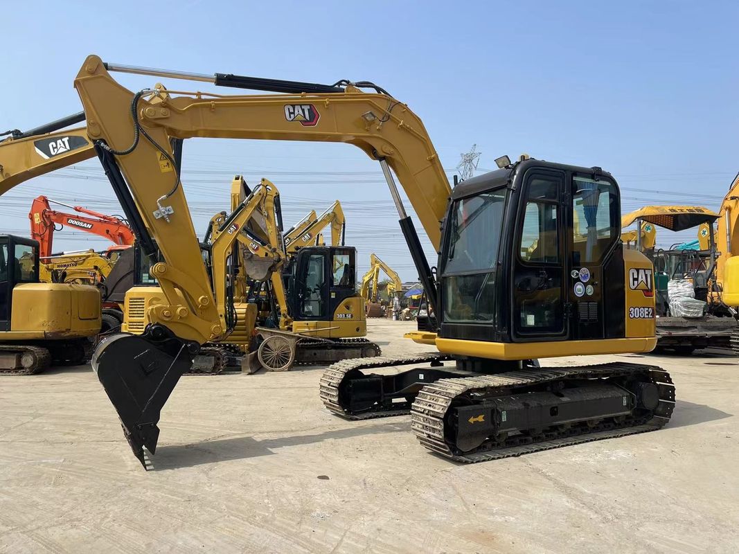 Excavadora de gatos pequeños usados Cat 308E2 Excavadora de 8 toneladas Mini Excavadora