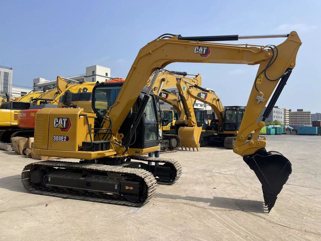 Excavadora de gatos pequeños usados Cat 308E2 Excavadora de 8 toneladas Mini Excavadora