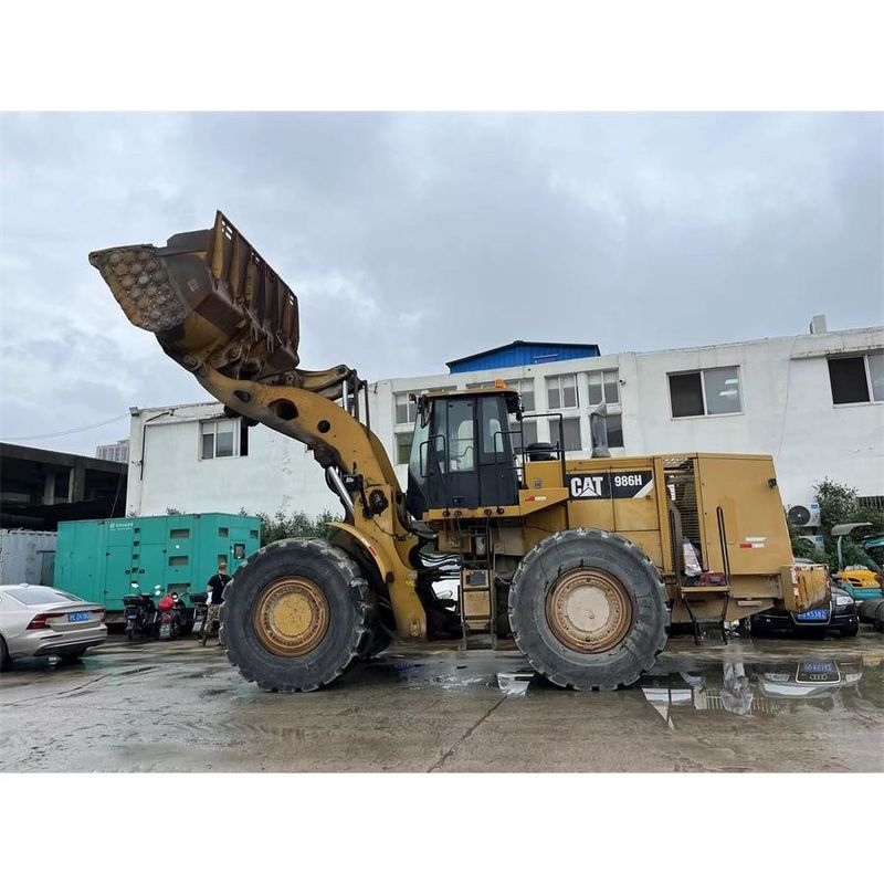 Color original CAT 986H Cargador de ruedas delanteras Potente motor C15