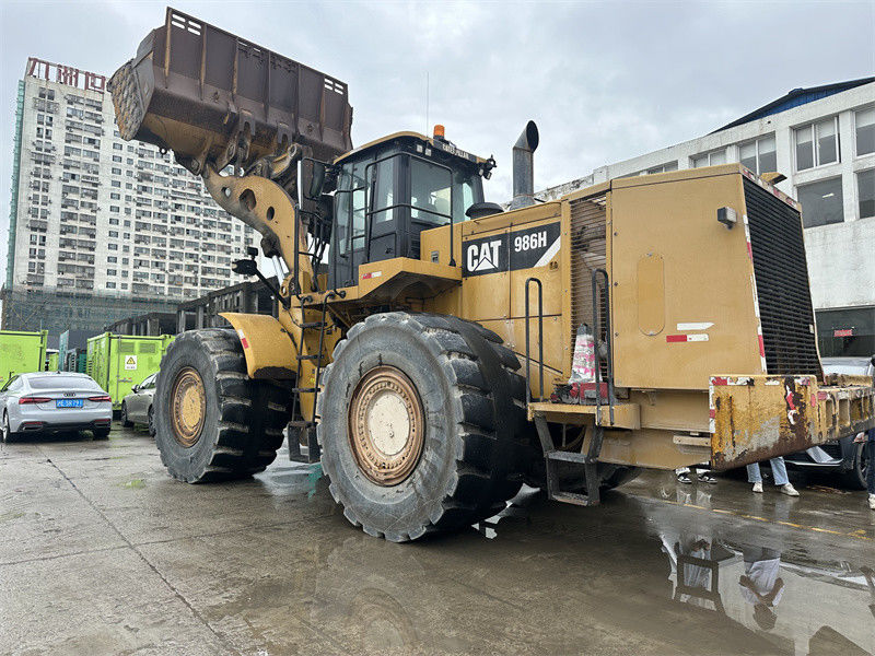 Cargador de ruedas de uso original CAT 986H Caterpillar CAT 986 Cargador de extremo frontal grande