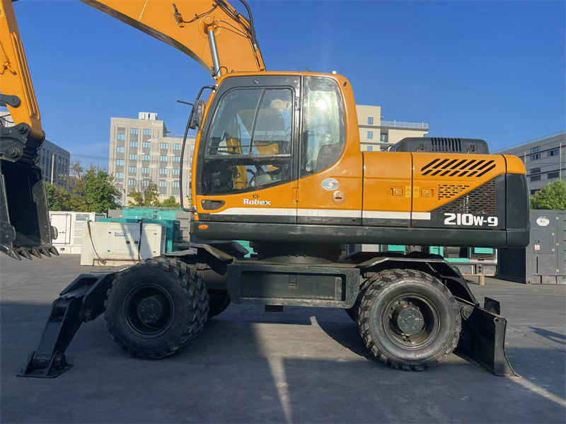 20 toneladas Corea Excavadora Hyundai R210W-9 Usada Excavadora Hyundai 210 con ruedas