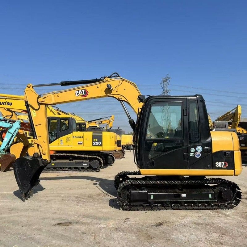 2.83L desplazamiento Usado pequeña excavadora CAT 307D con profundidad máxima de excavación de 4070mm