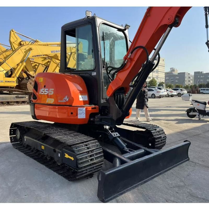 Kubota KX155 Japón Excavadora 36.5 KN Fuerza de excavación de cubos para la construcción
