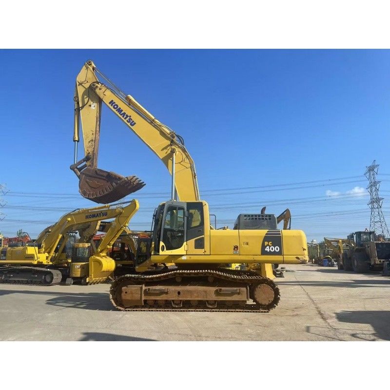 Excavadora Komatsu PC400 de segunda mano 270 KW Potencia del motor para construcción pesada