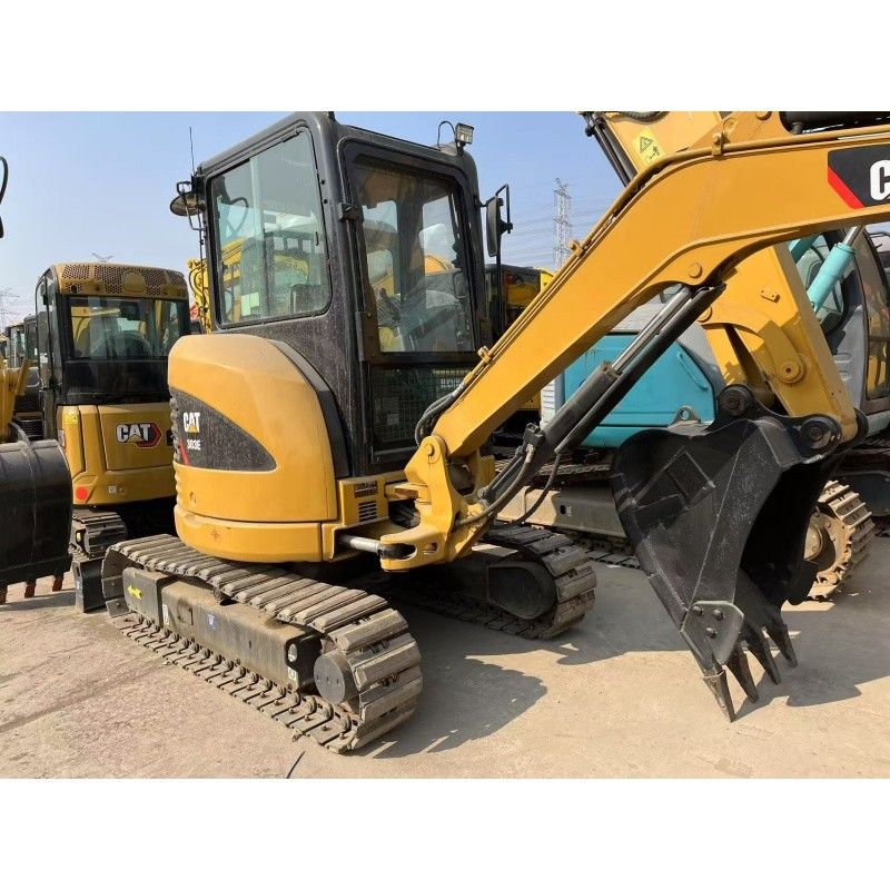 Excavadoras pequeñas usadas CAT 303E para sitios de construcción pequeños y espacios reducidos